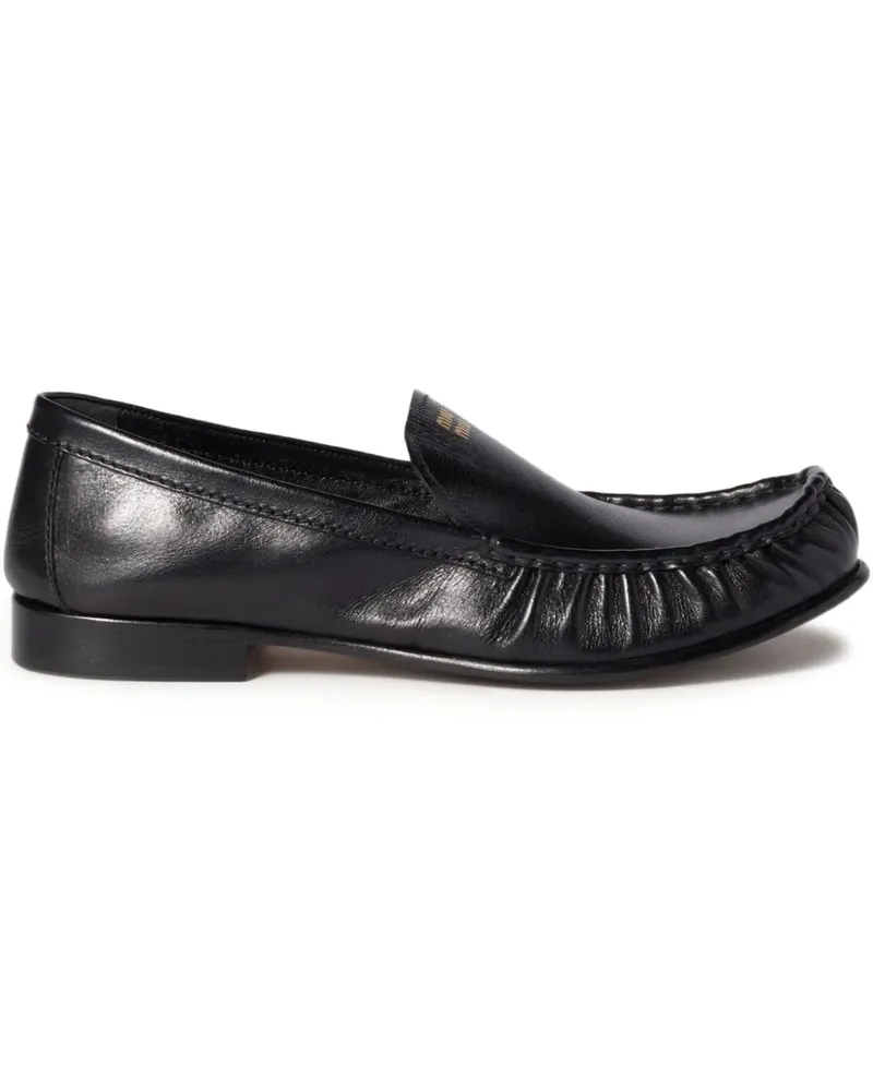 Miu Miu Loafer mit Logo-Prägung - Schwarz Schwarz