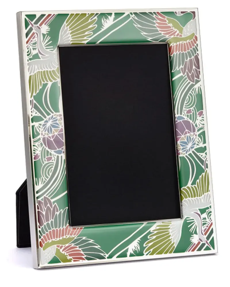 Shanghai Tang Bilderrahmen mit grafischem Print - Grün Grün