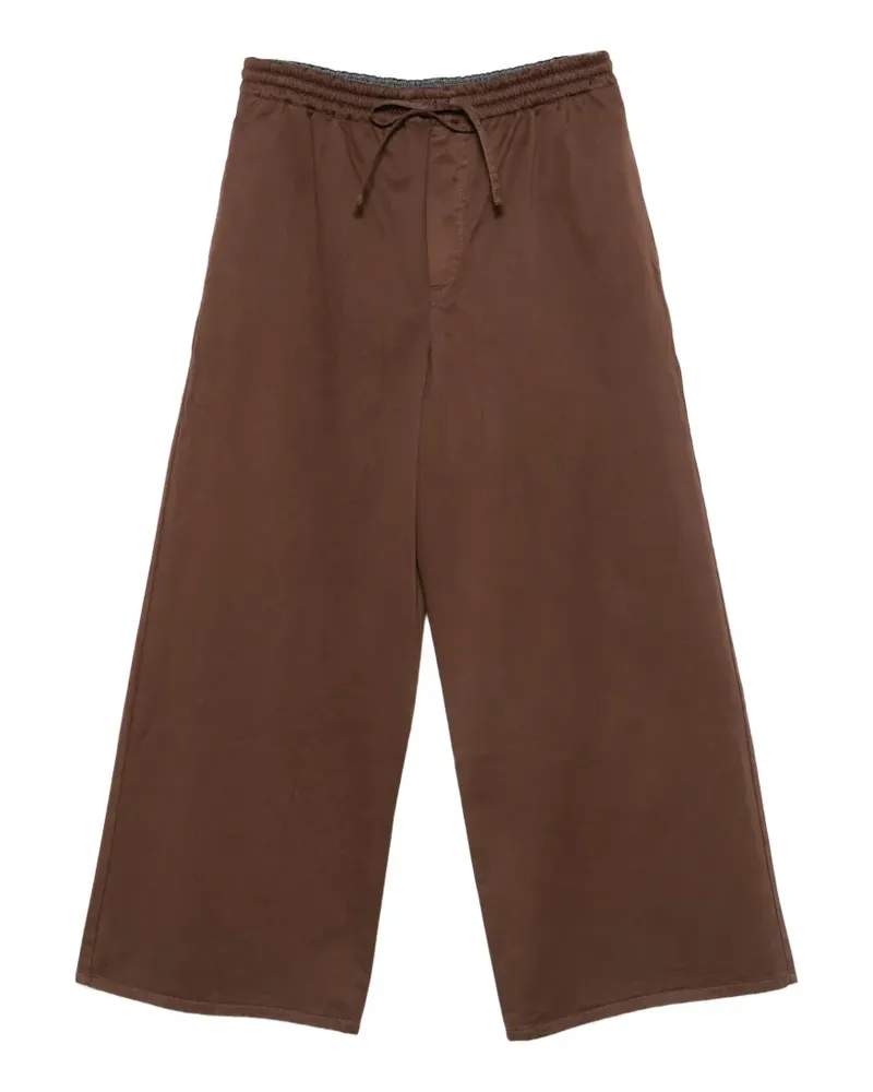 Loewe x Paula's Ibiza anagram-embroidered trousers - Braun Braun