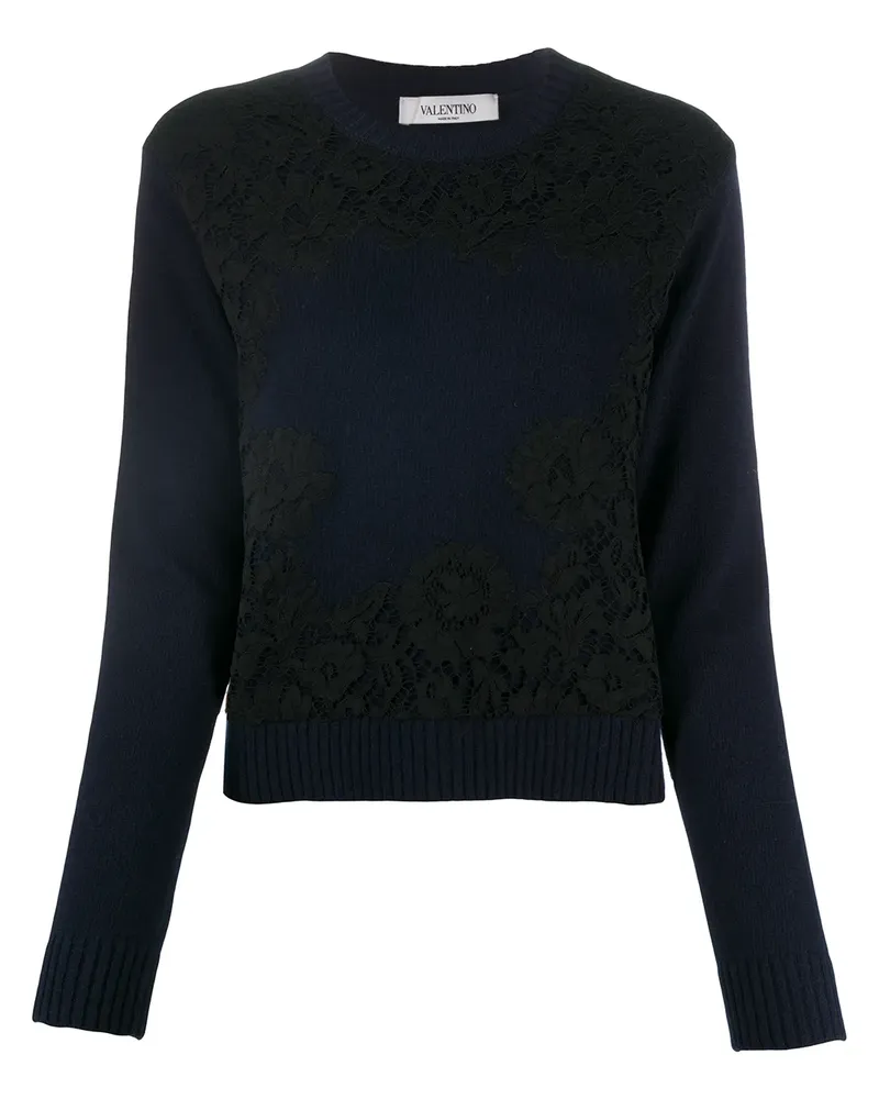 Valentino Garavani Pullover mit Spitze - Blau Blau