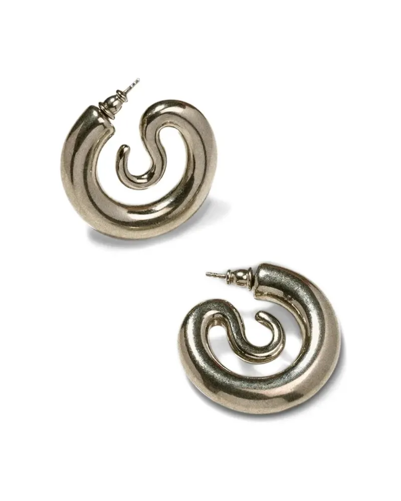 PANCONESI Serpent hoop earrings - Silber Silber