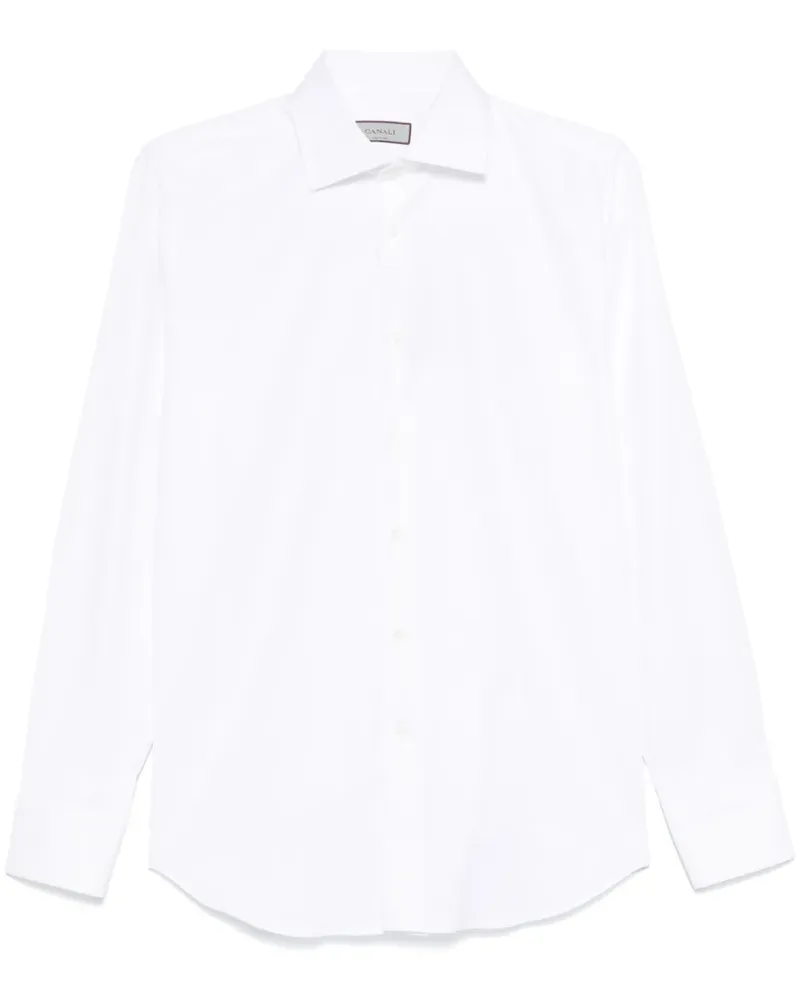 Canali Hemd mit Eton-Kragen - Weiß Weiß