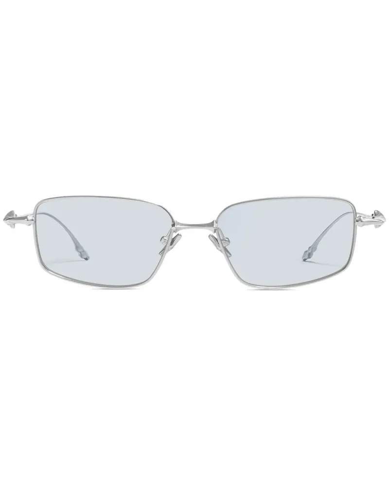 Gentle Monster Atomic 02B Sonnenbrille mit eckigem Gestell - Silber Silber
