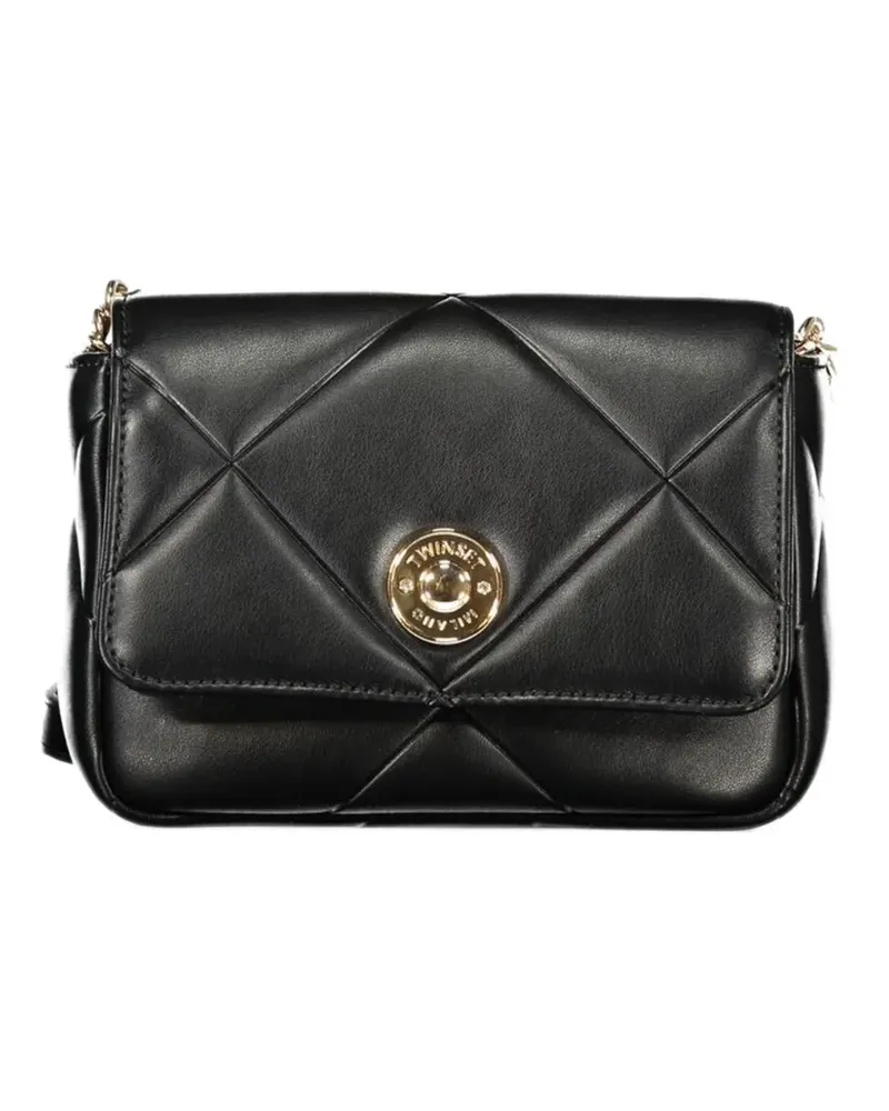Twin-Set Gesteppte Schultertasche - Schwarz Schwarz