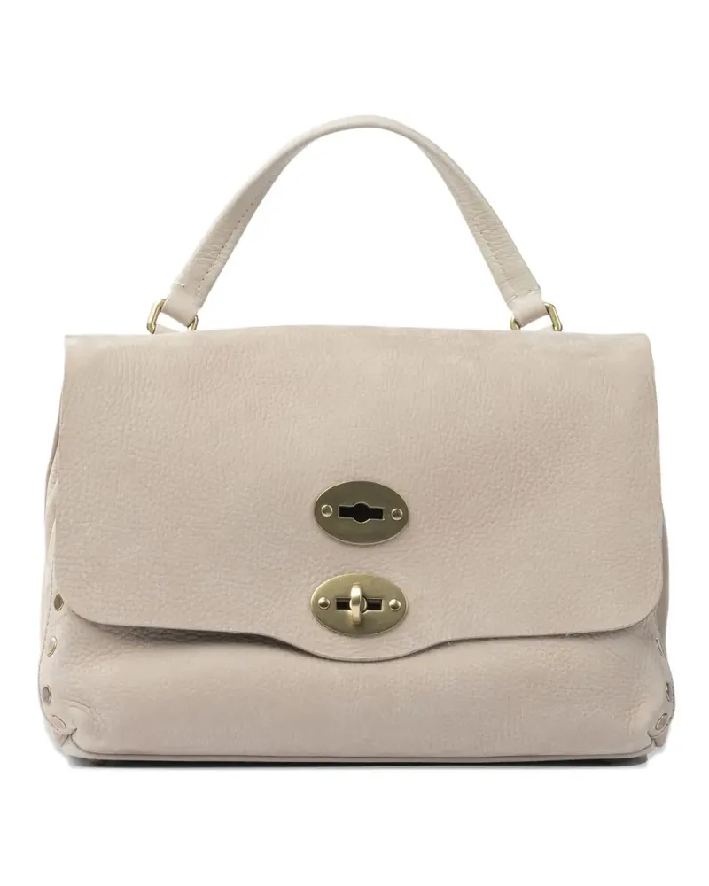Zanellato Lock-Tote Bag mit Nietendetail - Grau Grau