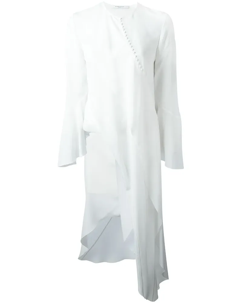 Givenchy Asymmetrisches Seidenoberteil - Weiß Weiß