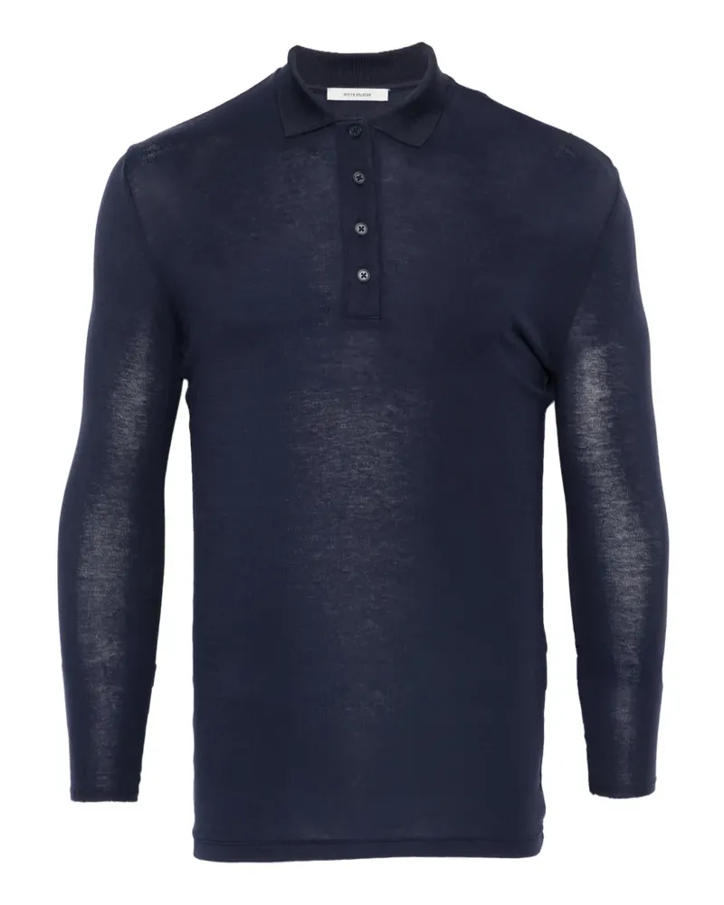 Entire Studios long-sleeve polo shirt - Blau Blau