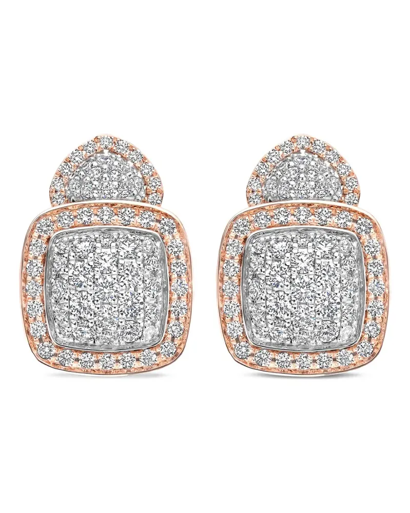 TIRISI 18kt Rotgoldohrringe mit Diamanten - Rosa Rosa