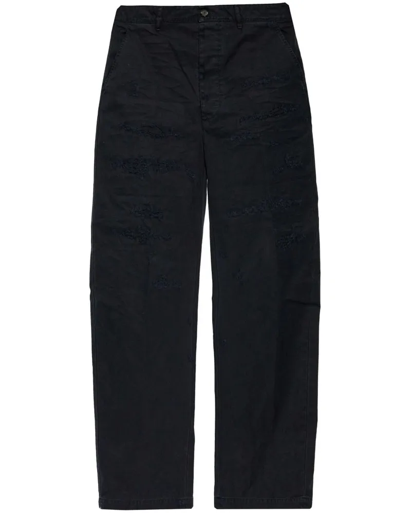Dsquared2 Lockere Hose im Distressed-Look - Blau Blau