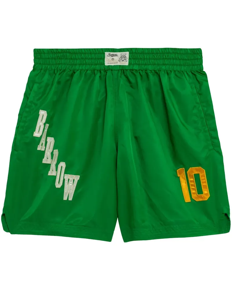 BARROW Shorts mit Logo-Stickerei - Grün Grün