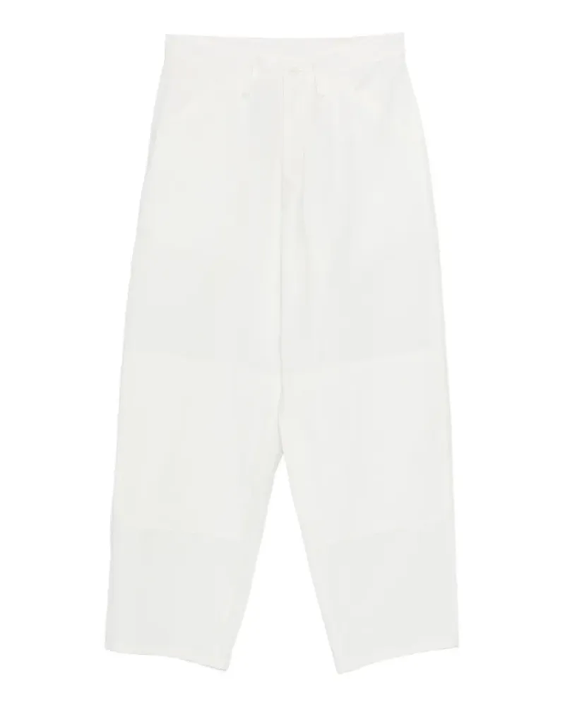 Yohji Yamamoto buttoned trousers - Weiß Weiß