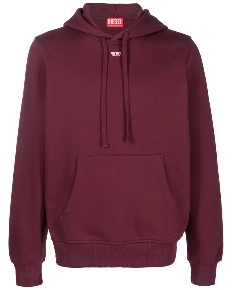 Diesel Hoodie mit Logo-Patch - Nude Nude