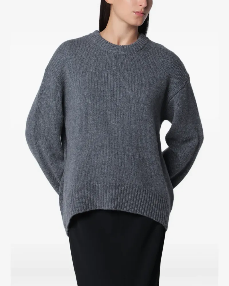 Lisa Yang Gerippter Pullover - Grau Grau