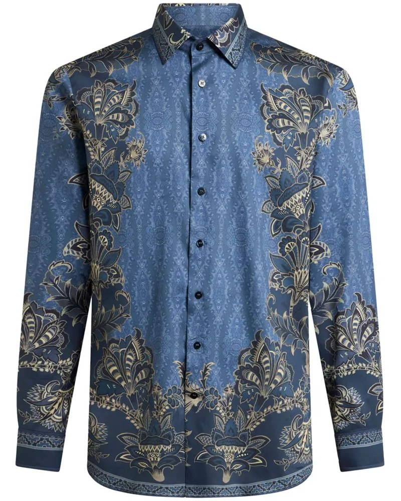 Etro Hemd mit Print - Blau Blau