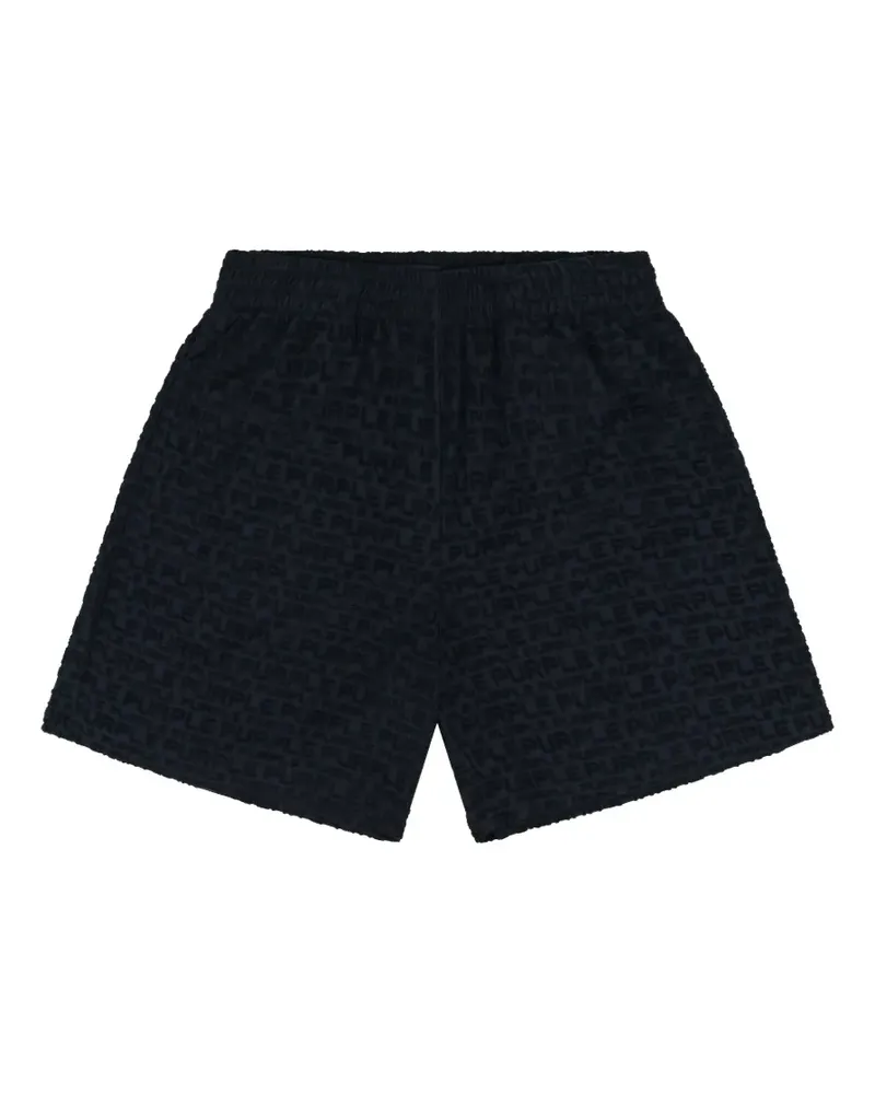 PURPLE BRAND jacquard terry shorts - Schwarz Schwarz