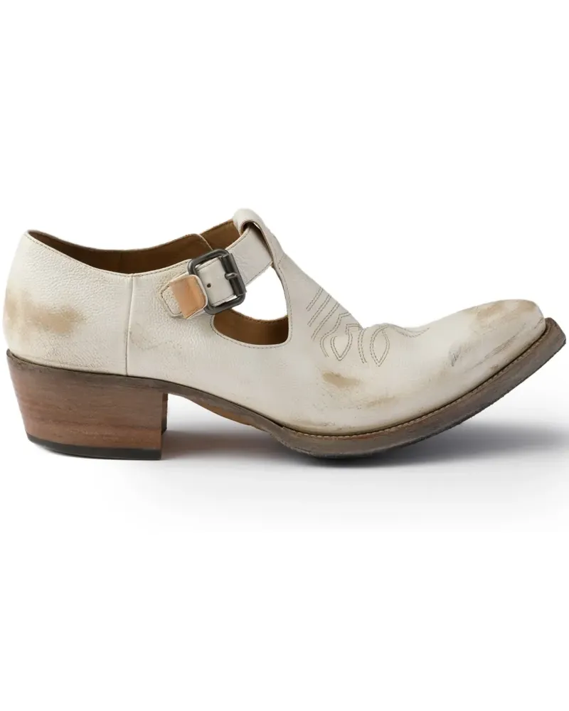 Prada Loafer mit Schnallendetail - Nude Nude