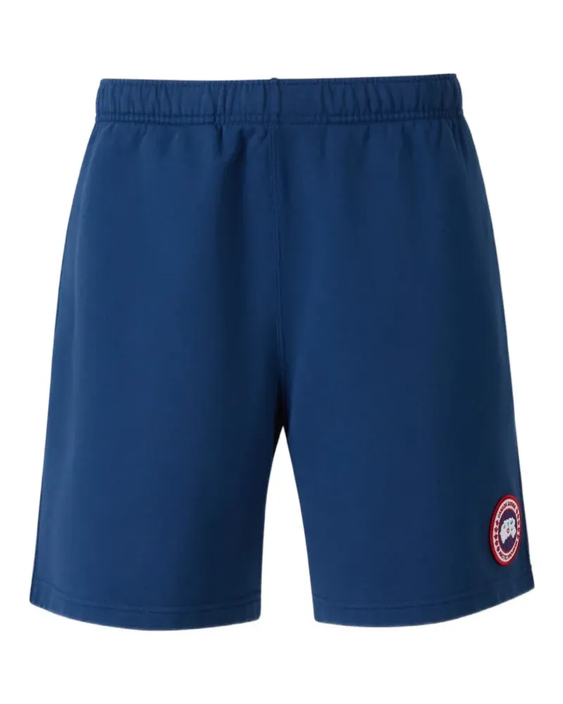 Canada Goose elasticated-waistband logo shorts - Blau Blau