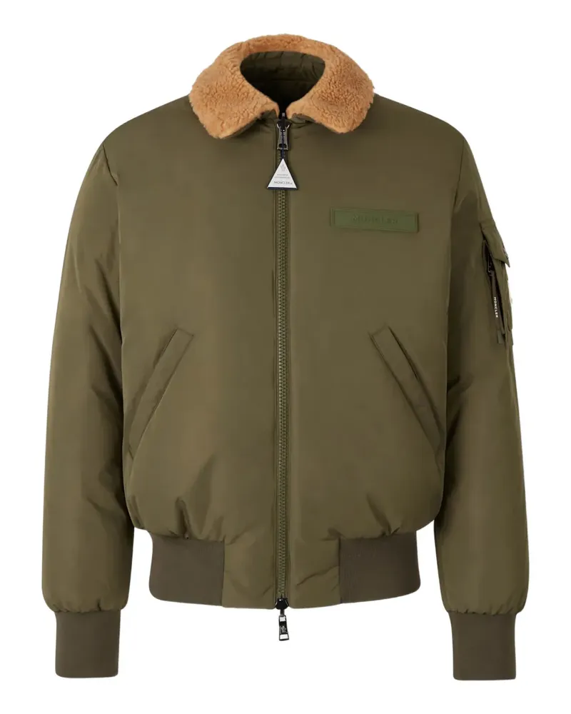 Moncler Bomberjacke mit Sherpa-Kragen - Grün Grün