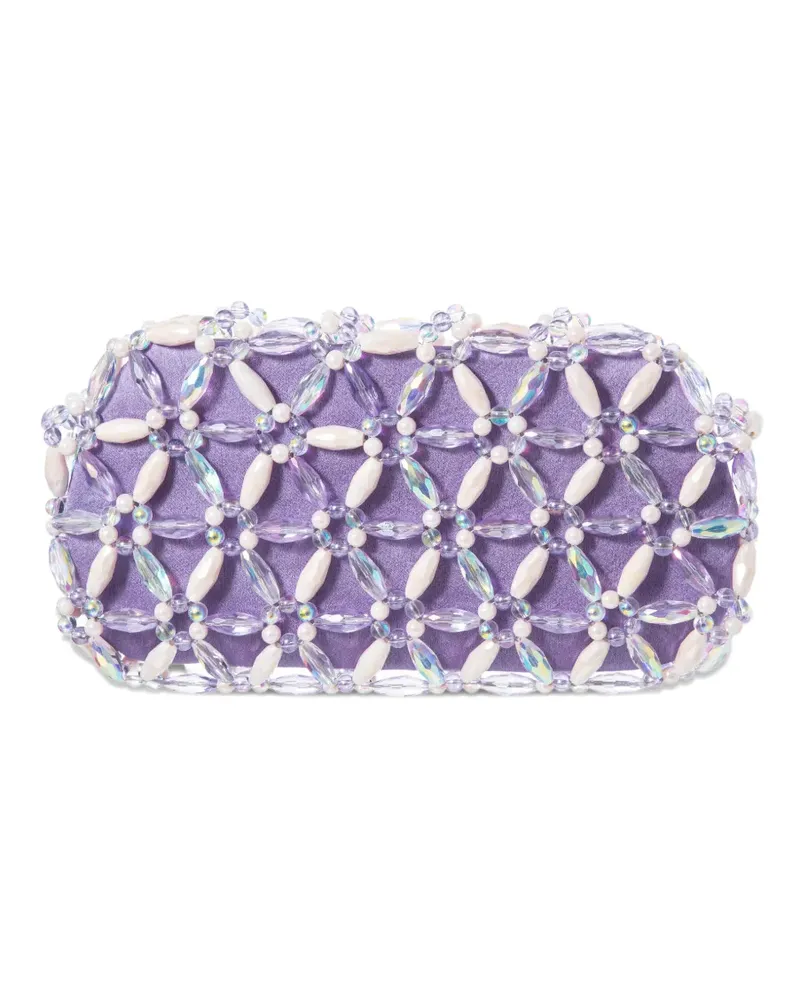 0711 Tebea bead-embellished clutch bag - Violett Violett