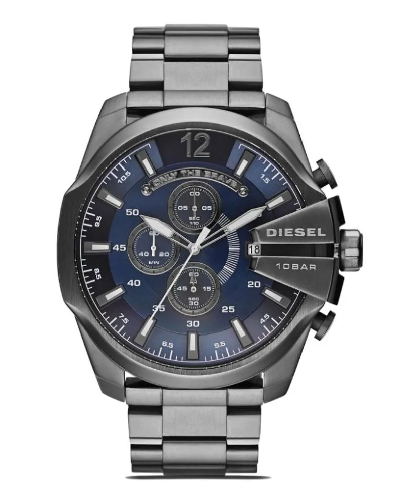 Diesel Dz4329 Mega Chief 51mm - Silber Silber