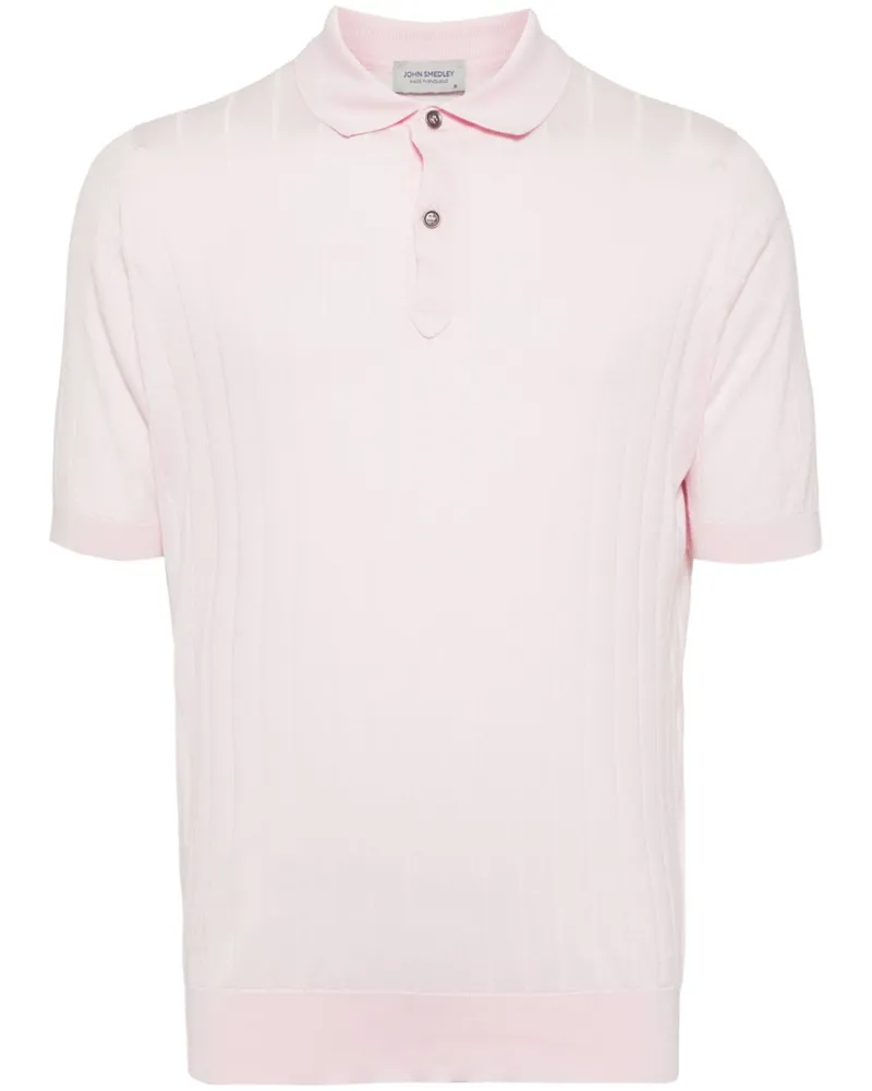 John Smedley Leeshaw Poloshirt - Rosa Rosa