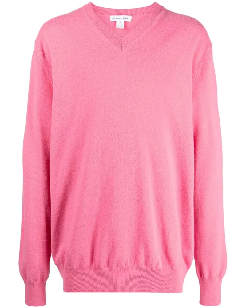 Comme des Garçons Gerippter Pullover - Rosa Rosa