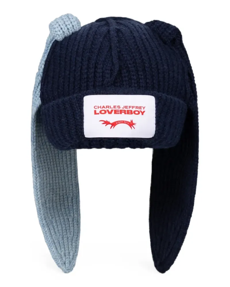 Charles Jeffrey Loverboy Grob gestrickte Beanie - Blau Blau