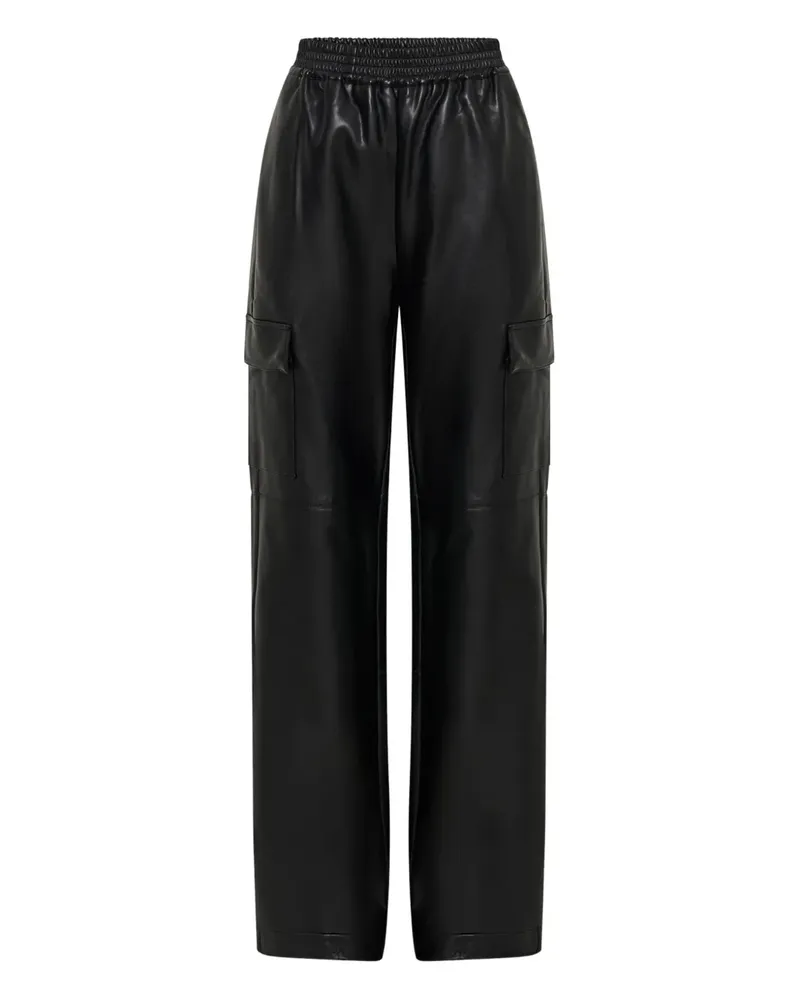 NICHOLAS Edwina elasticated cargo trousers - Schwarz Schwarz
