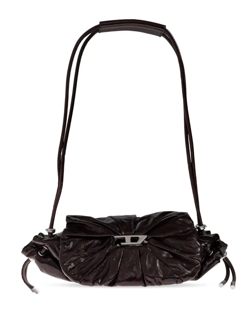 Diesel pleated clasp tote bag - Braun Braun