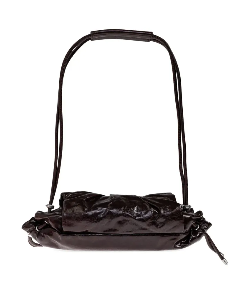Diesel pleated clasp tote bag - Braun Braun