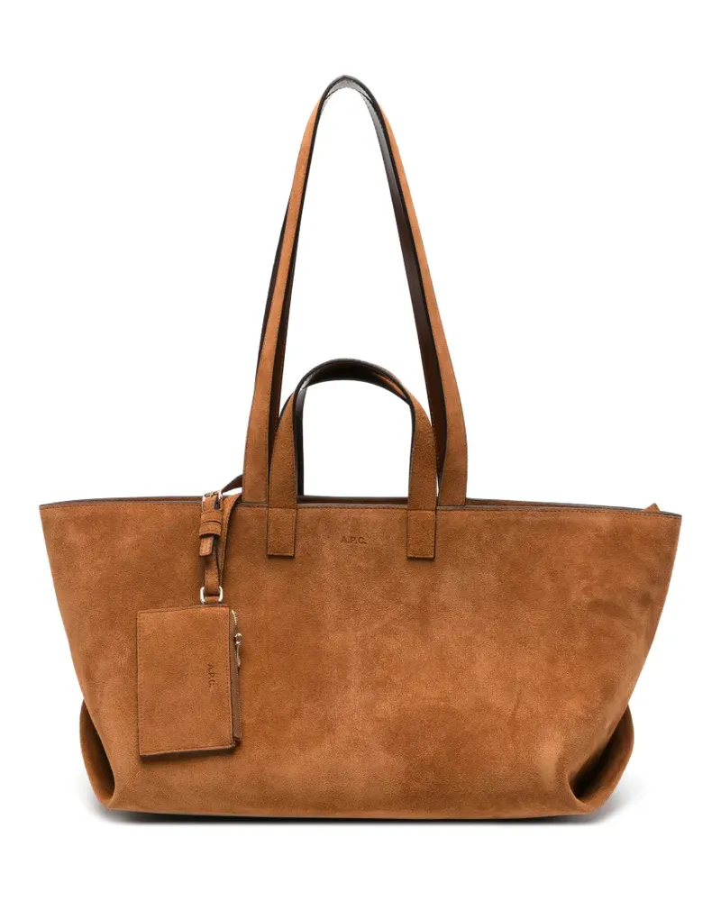 A.P.C. Dummer Tote Bag - Braun Braun