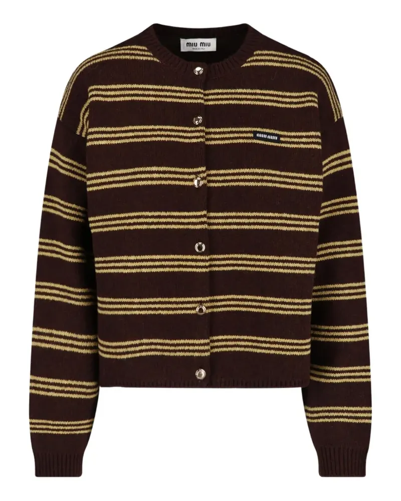 Miu Miu Cardigan aus Wolle und Kaschmir - Braun Braun