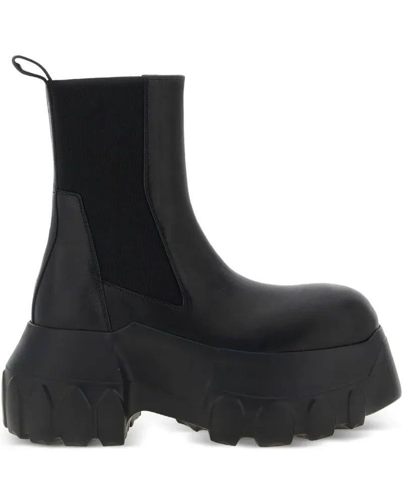 Rick Owens Beatle Mega Tractor Stiefel 100mm - Schwarz Schwarz