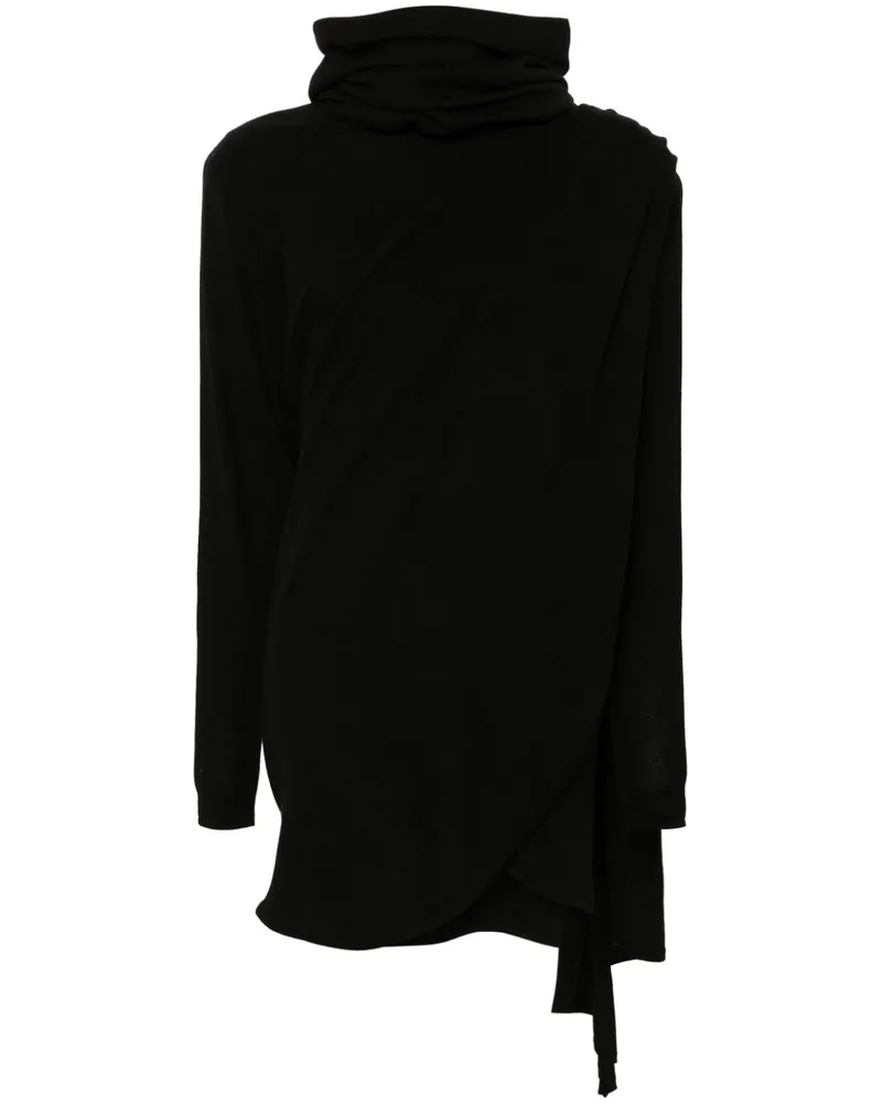 Saint Laurent Kleid mit Kapuze - Schwarz Schwarz