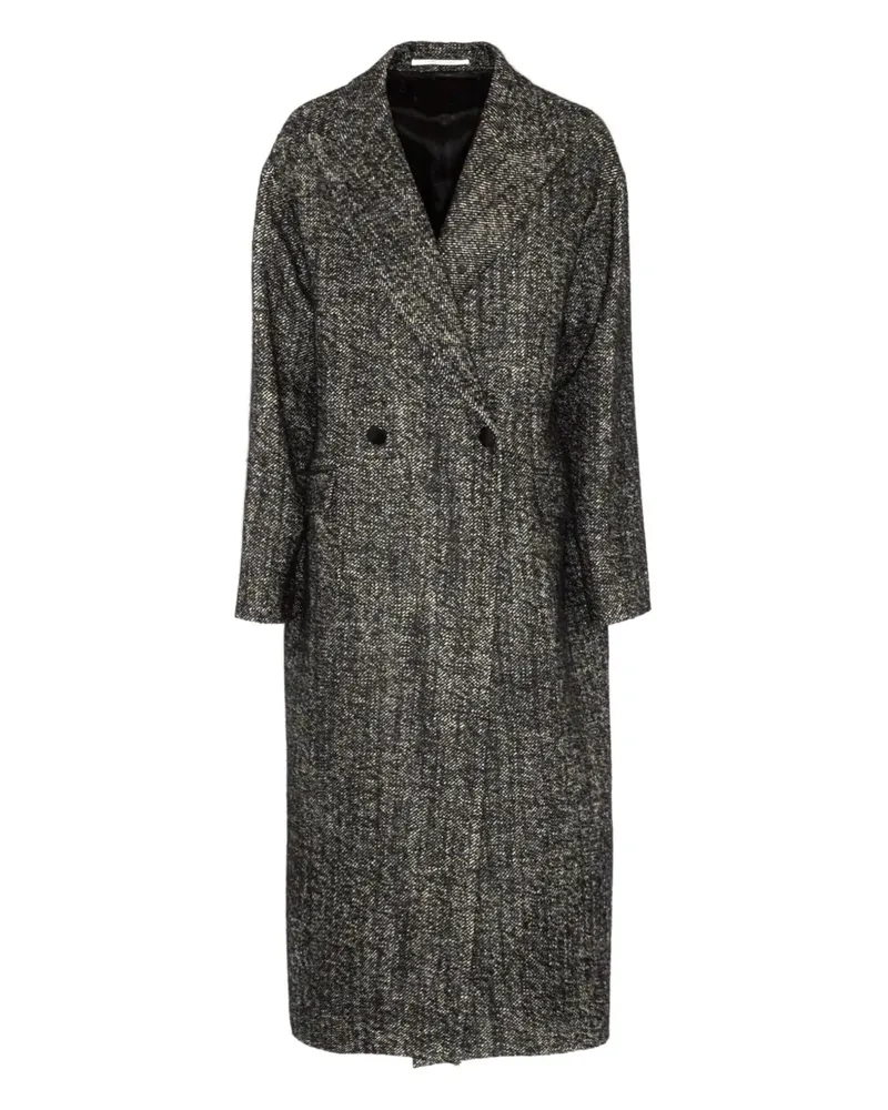 Tagliatore flap-pocket double-breasted coat - Grau Grau