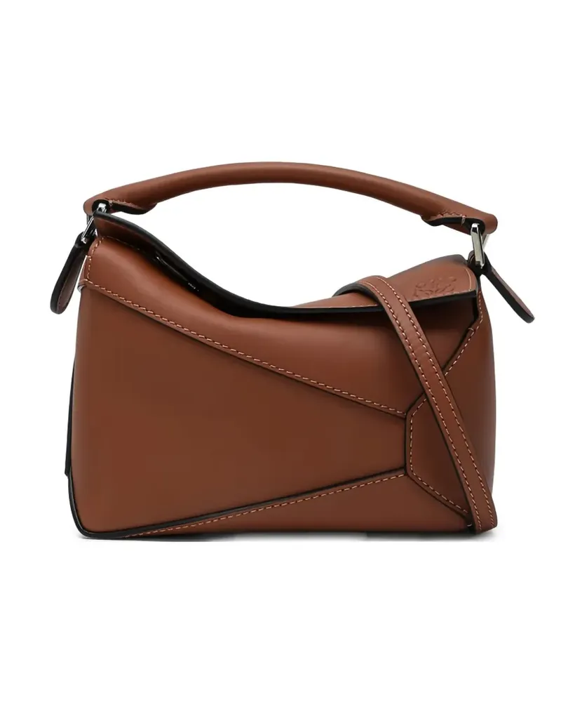 Loewe Kleine Puzzle Handtasche - Braun Braun