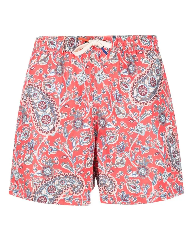 Altea Badeshorts mit Paisleymuster - Orange Orange