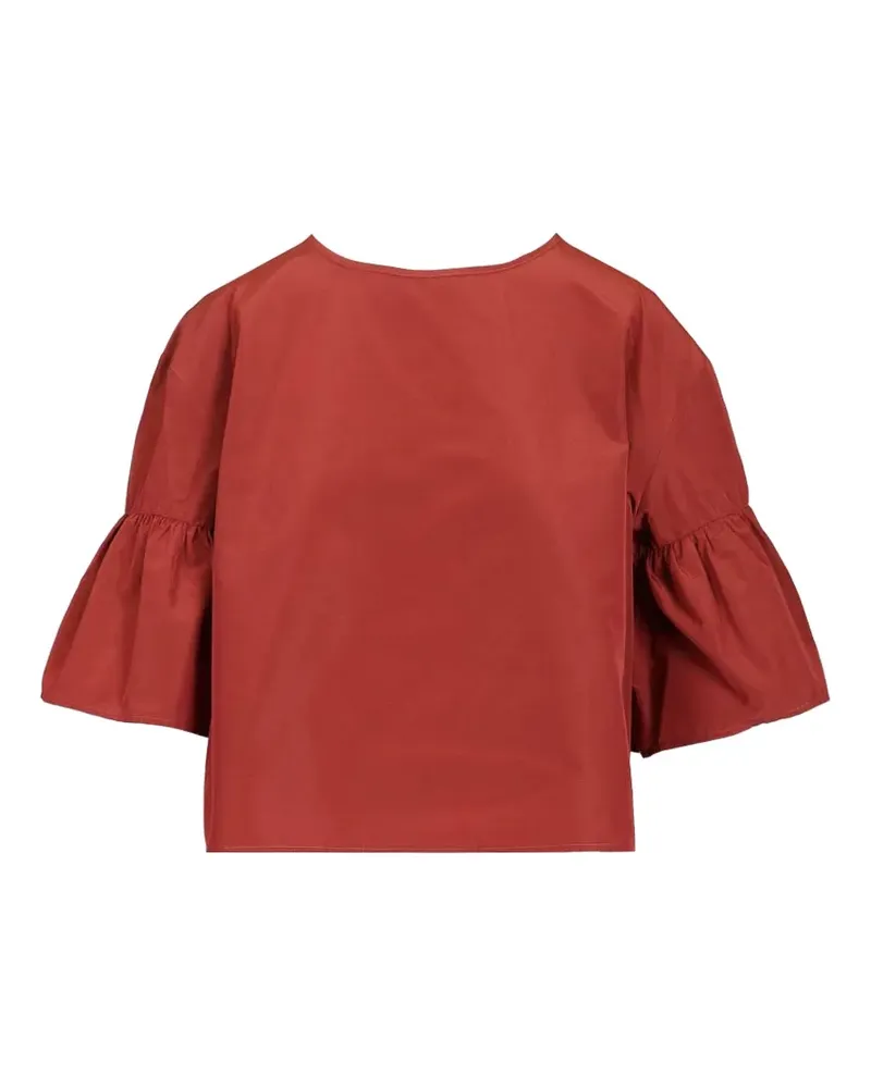 Max Mara cropped bell-sleeve blouse - Rot Rot