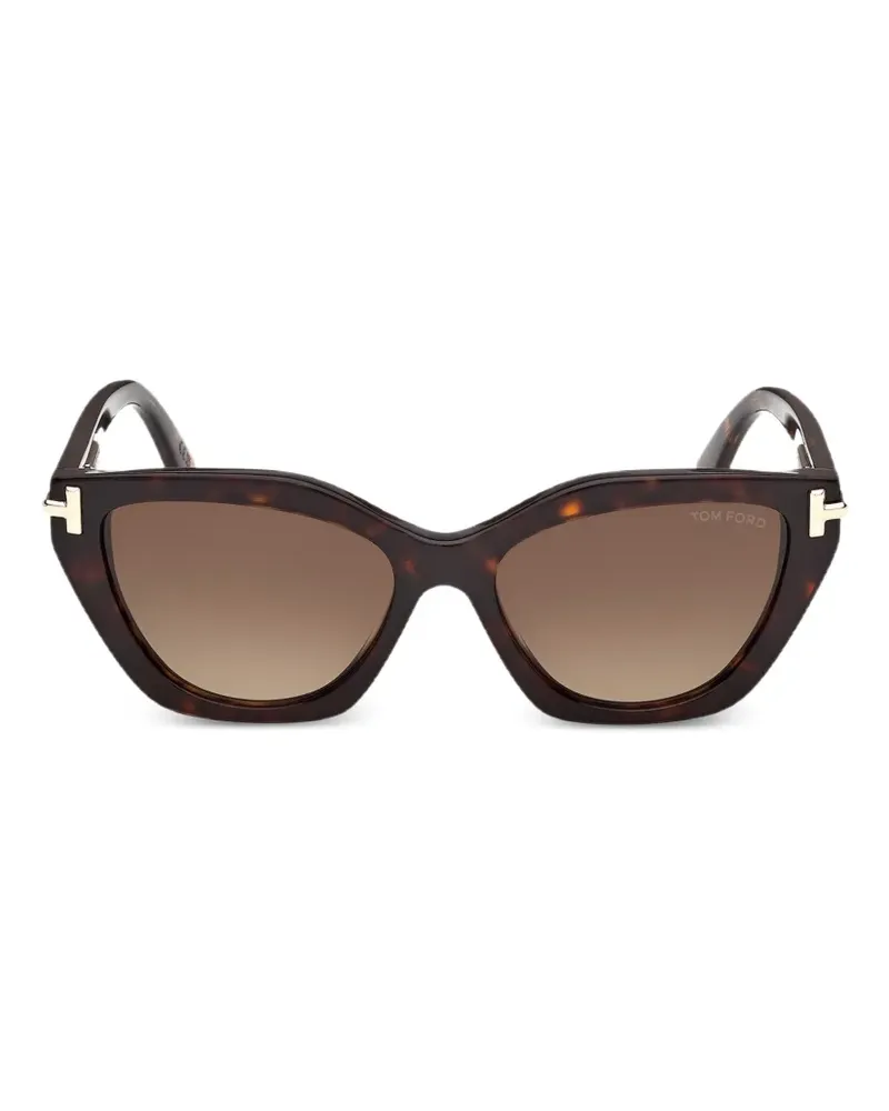 Tom Ford Sonnenbrille mit Cat-Eye-Gestell - Braun Braun