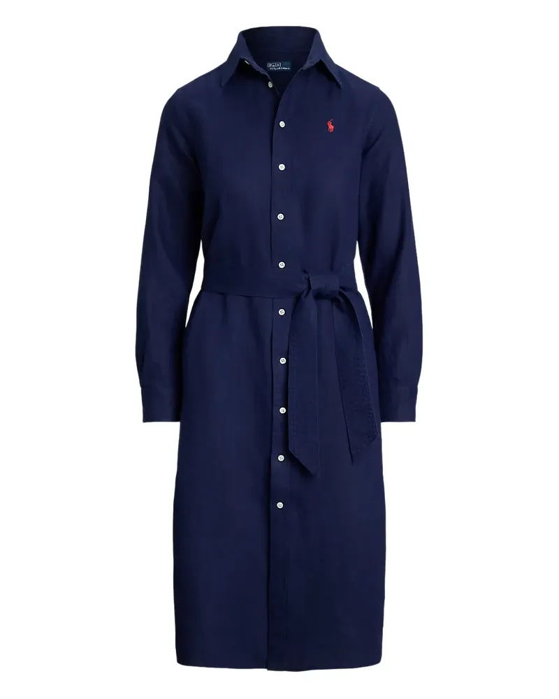Ralph Lauren Hemdkleid mit Gürtel - Blau Blau