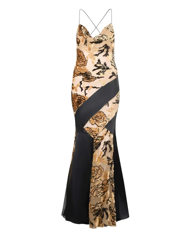 Roberto Cavalli Kleid mit Blumen-Motiv - Rosa Rosa