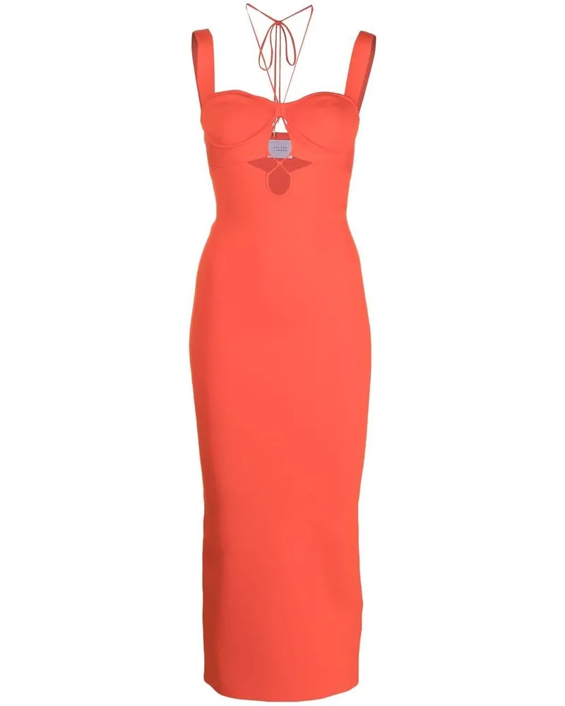 GALVAN Kali Kleid mit Cut-Out - Rot Rot