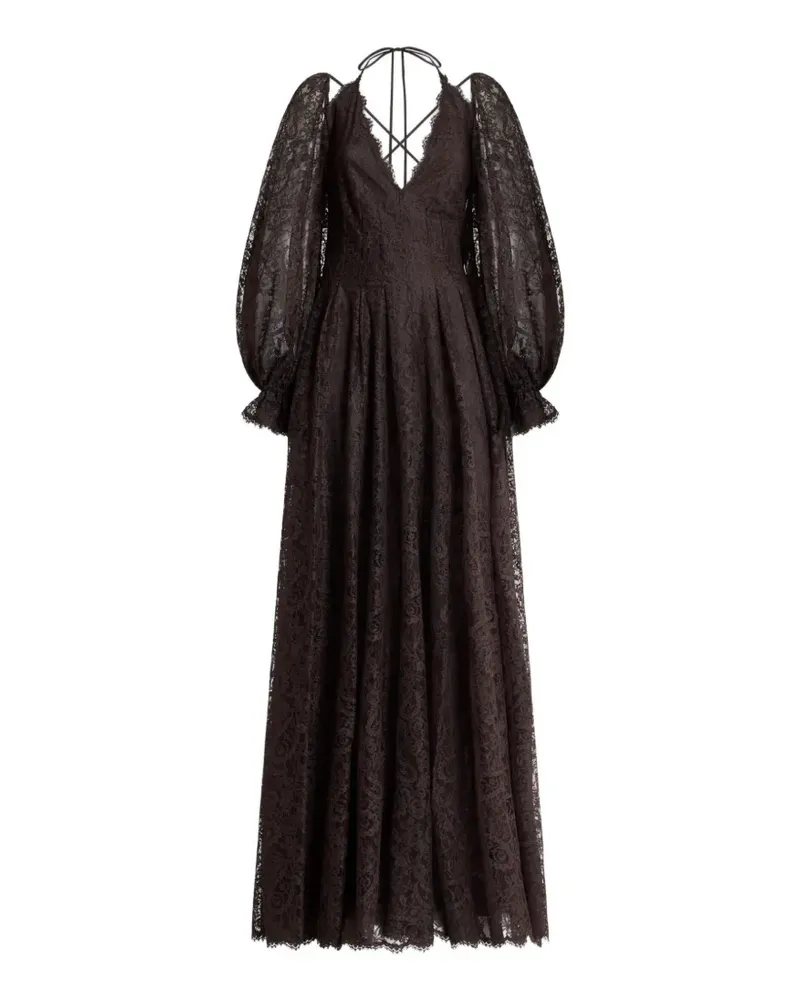 Etro lace paisley maxi dress - Braun Braun
