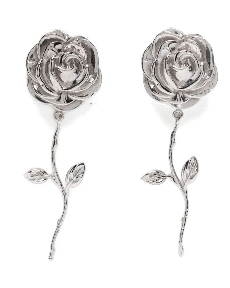 Magda Butrym Rose Stem earrings - Silber Silber