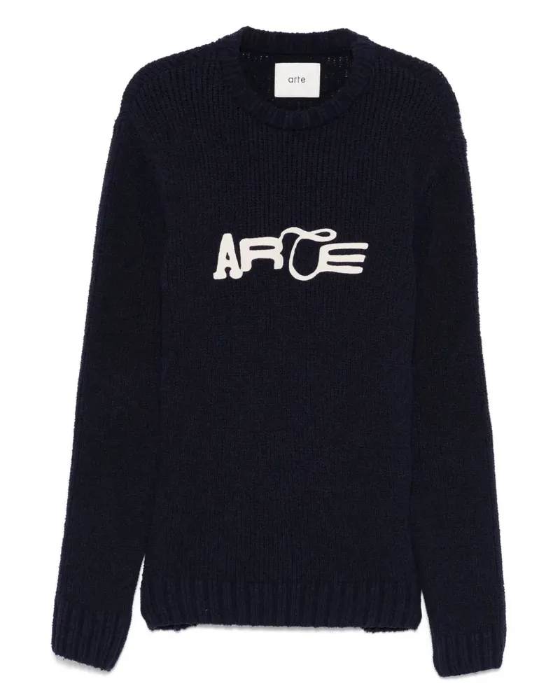 Arte Antwerp Pullover mit Logo-Stickerei - Blau Blau