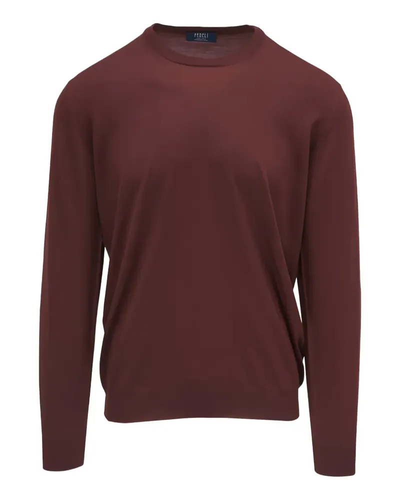 Fedeli Gerippter Pullover - Rot Rot