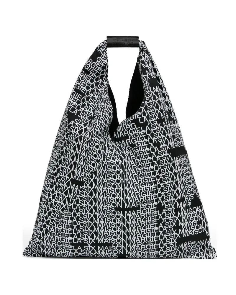 Maison Margiela Japanese Handtasche mit Logo-Print - Schwarz Schwarz