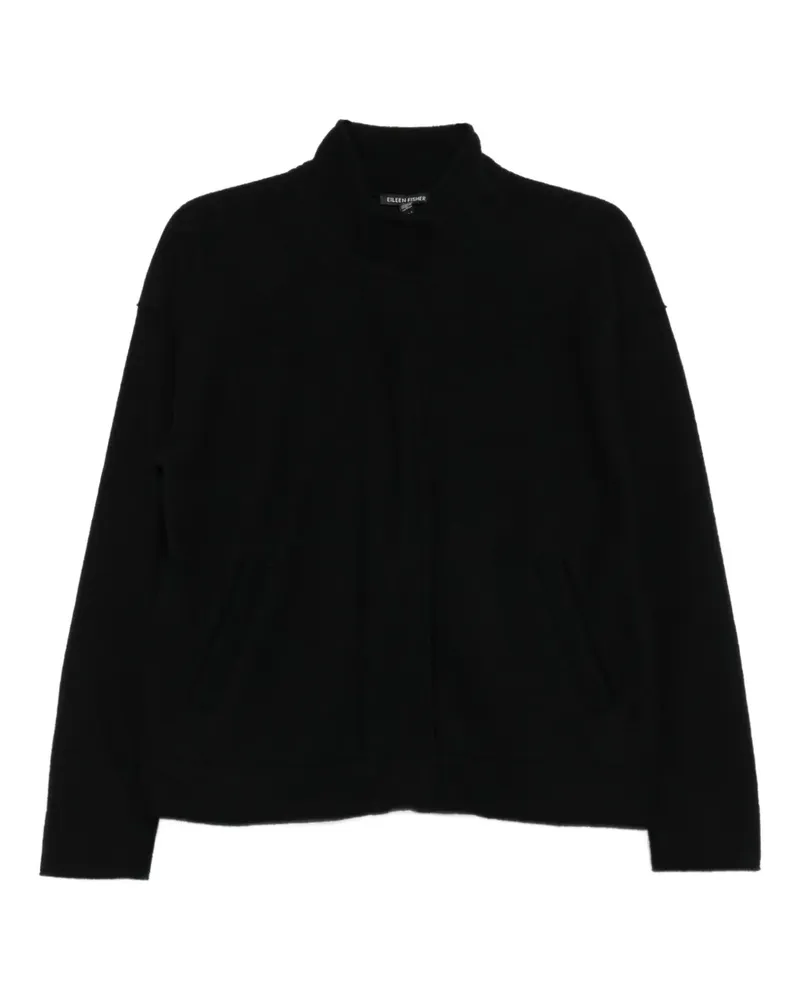 Eileen Fisher Merinojacke - Schwarz Schwarz