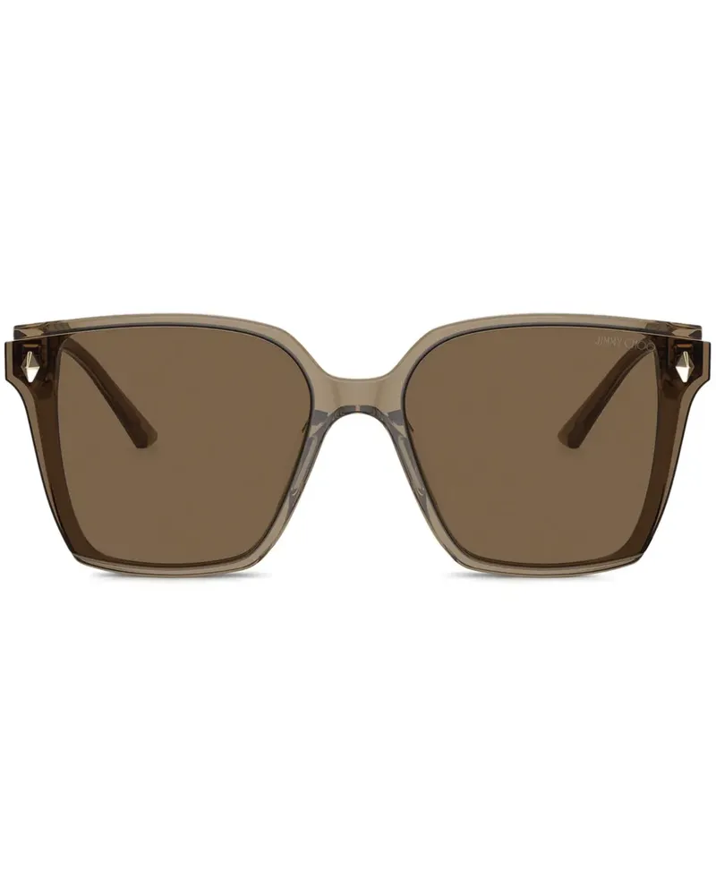 Jimmy Choo Sonnenbrille mit Nieten - Braun Braun