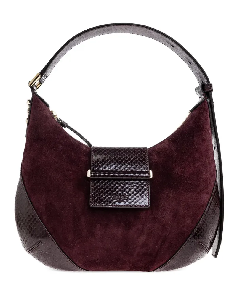 Jimmy Choo Schultertasche aus Wildleder - Rot Rot